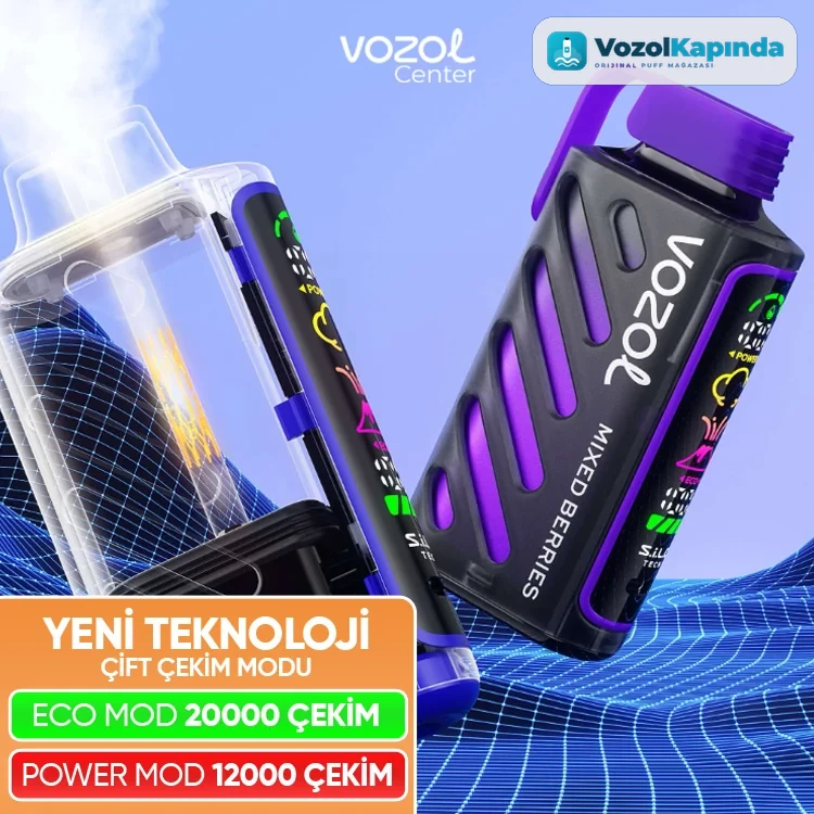 Vozol Gear Power 20000 Double Apple Ice - görsel 3