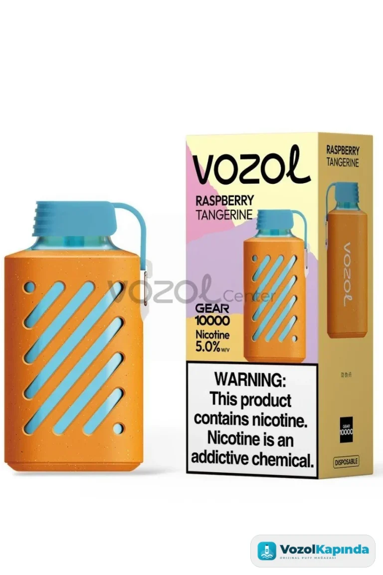 Vozol Gear 10000 Puff Raspberry Tangerine - görsel 3