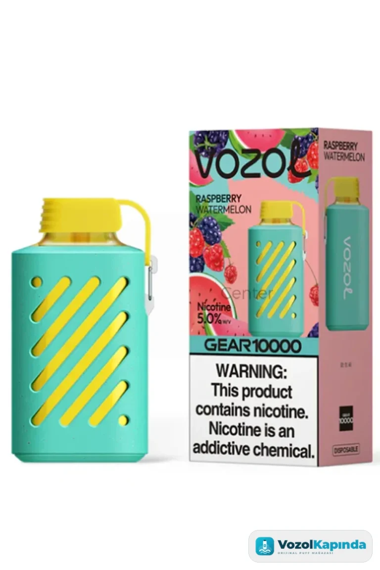 Vozol Gear 10000 Puff Raspberry Watermelon - görsel 3