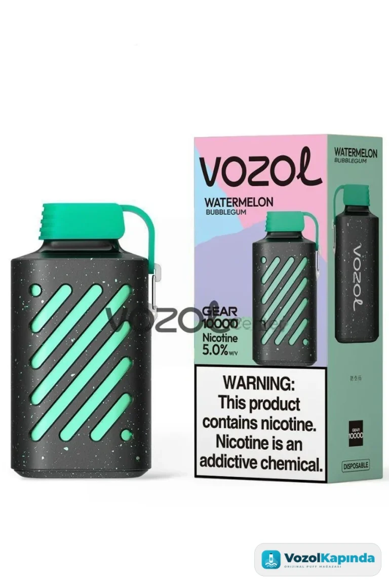 Vozol Gear 10000 Puff Watermelon Bubblegum - görsel 3