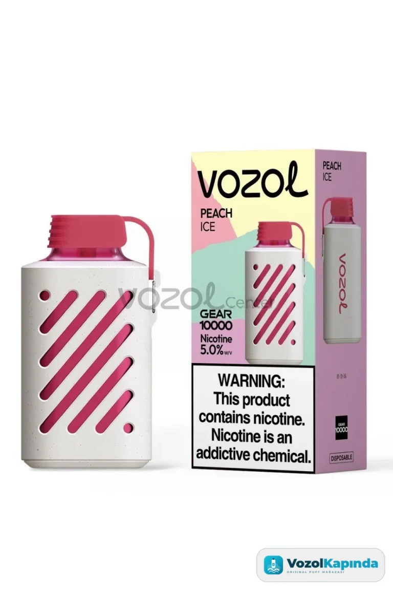 Vozol Gear 10000 Peach ice - görsel 3