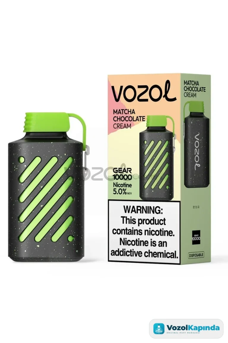 Vozol Gear 10000 Puff Matcha Chocolata Cream - görsel 3