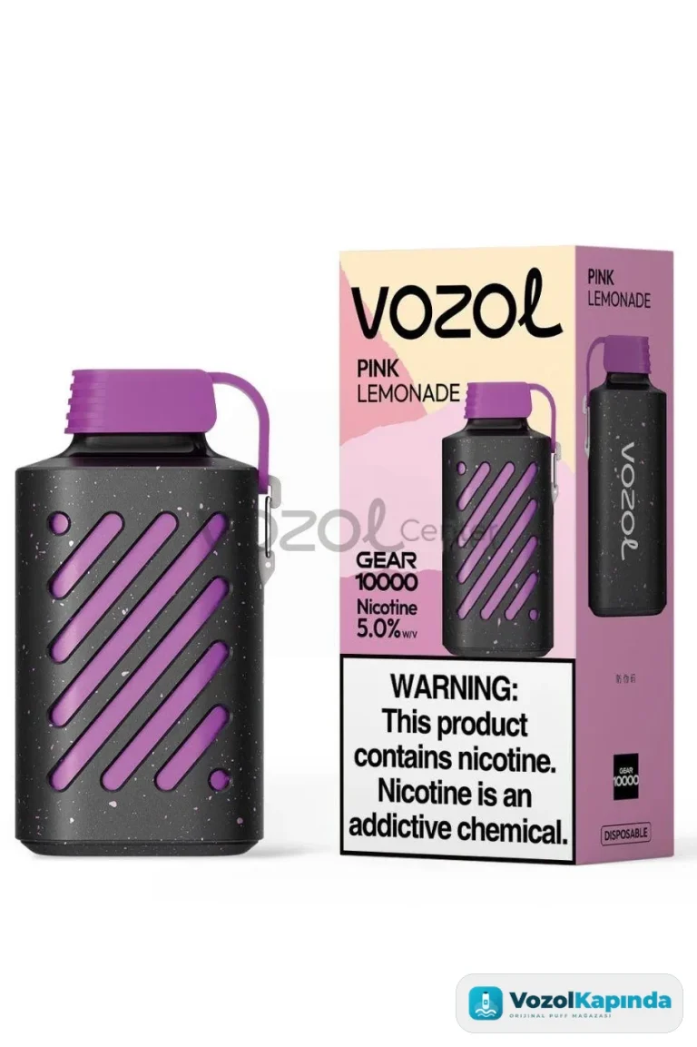 Vozol Gear 10000 Puff Pink Lemonade - görsel 3