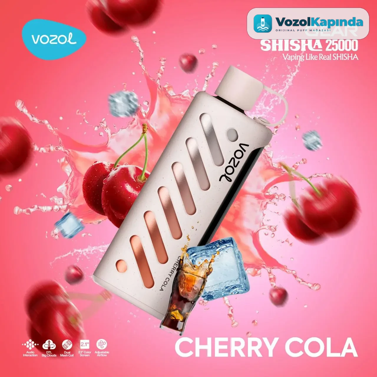 Vozol Gear Shisha 25000 Cherry Cola