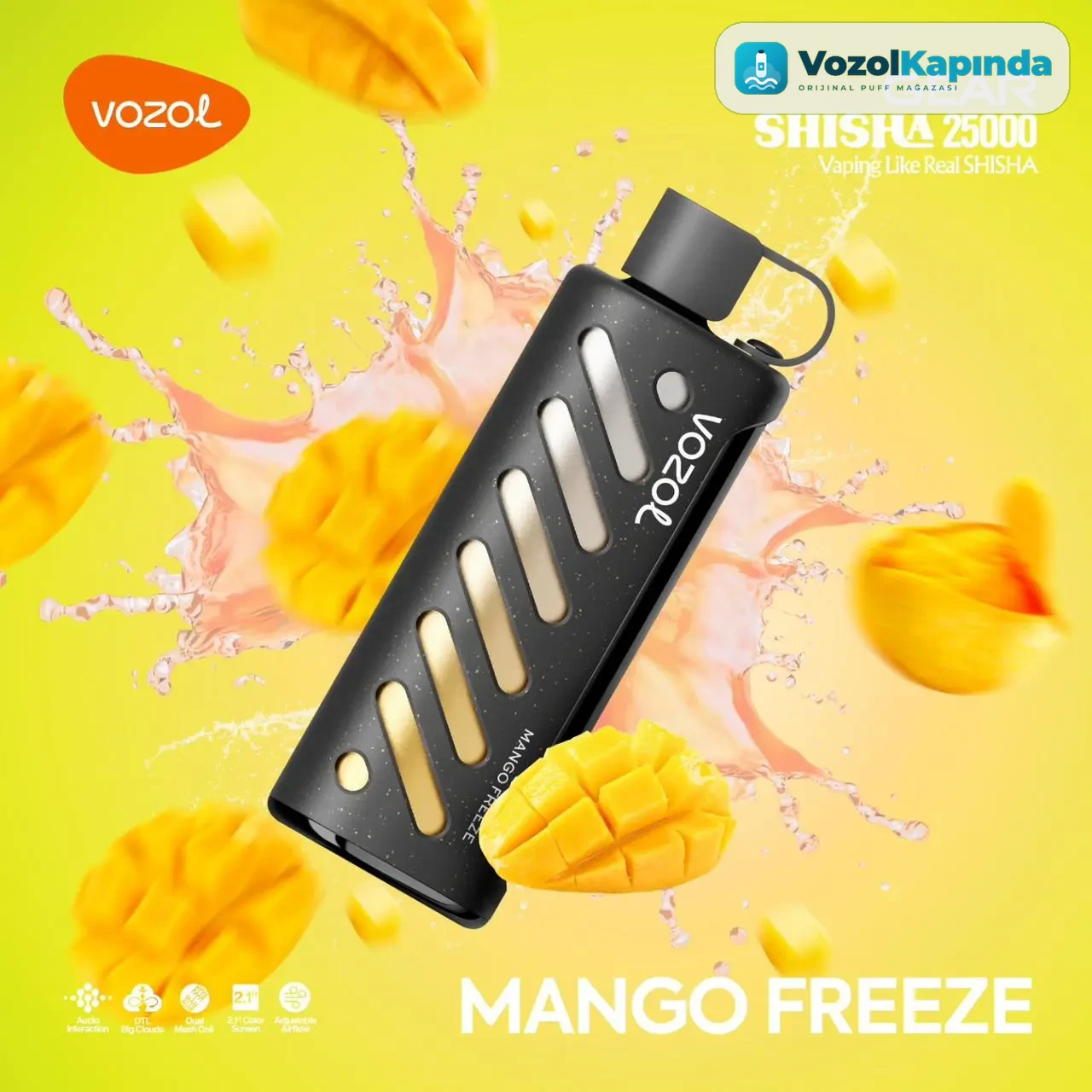 Vozol Gear Shisha 25000 Mango Freeze