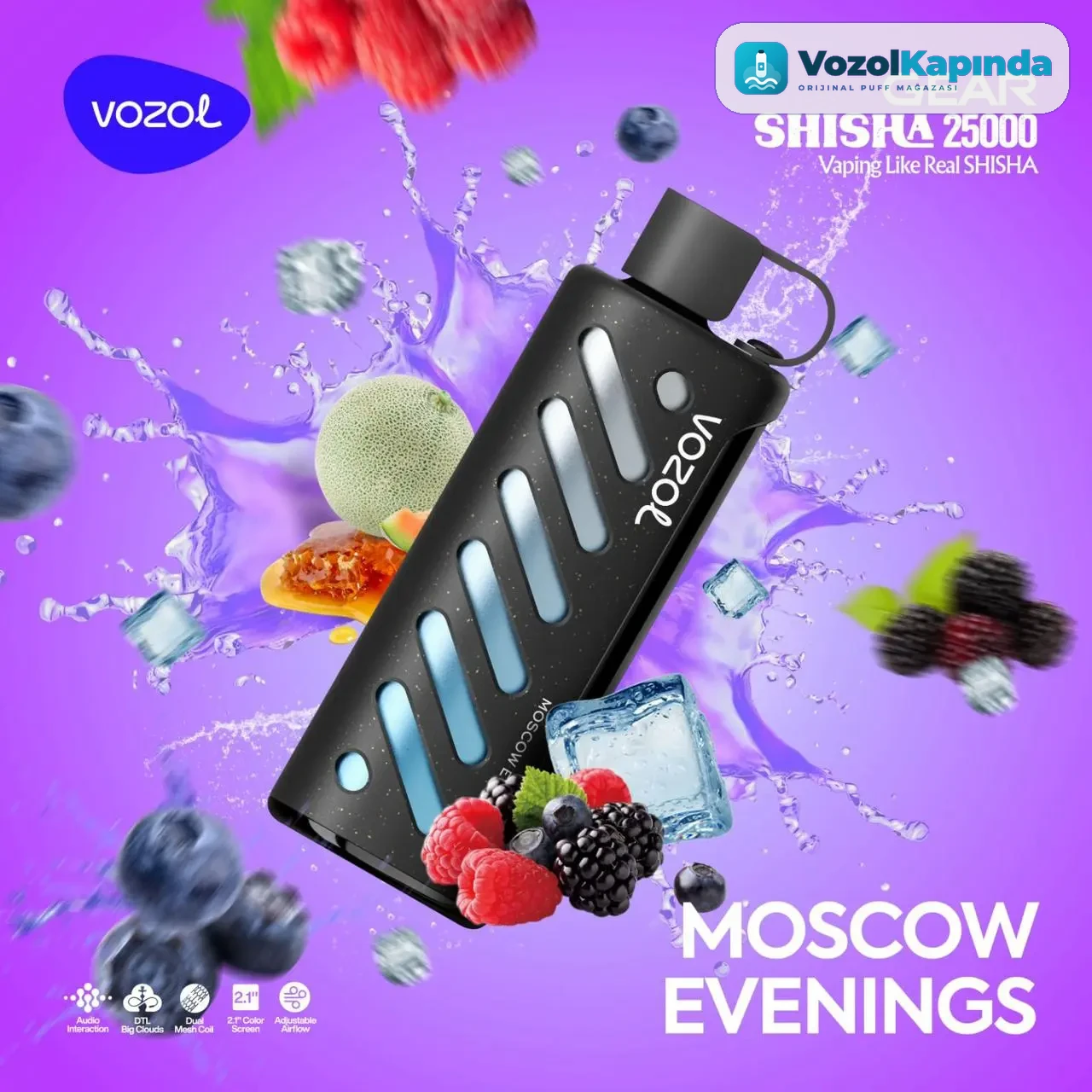 Vozol Gear Shisha 25000 Moscow Evenings