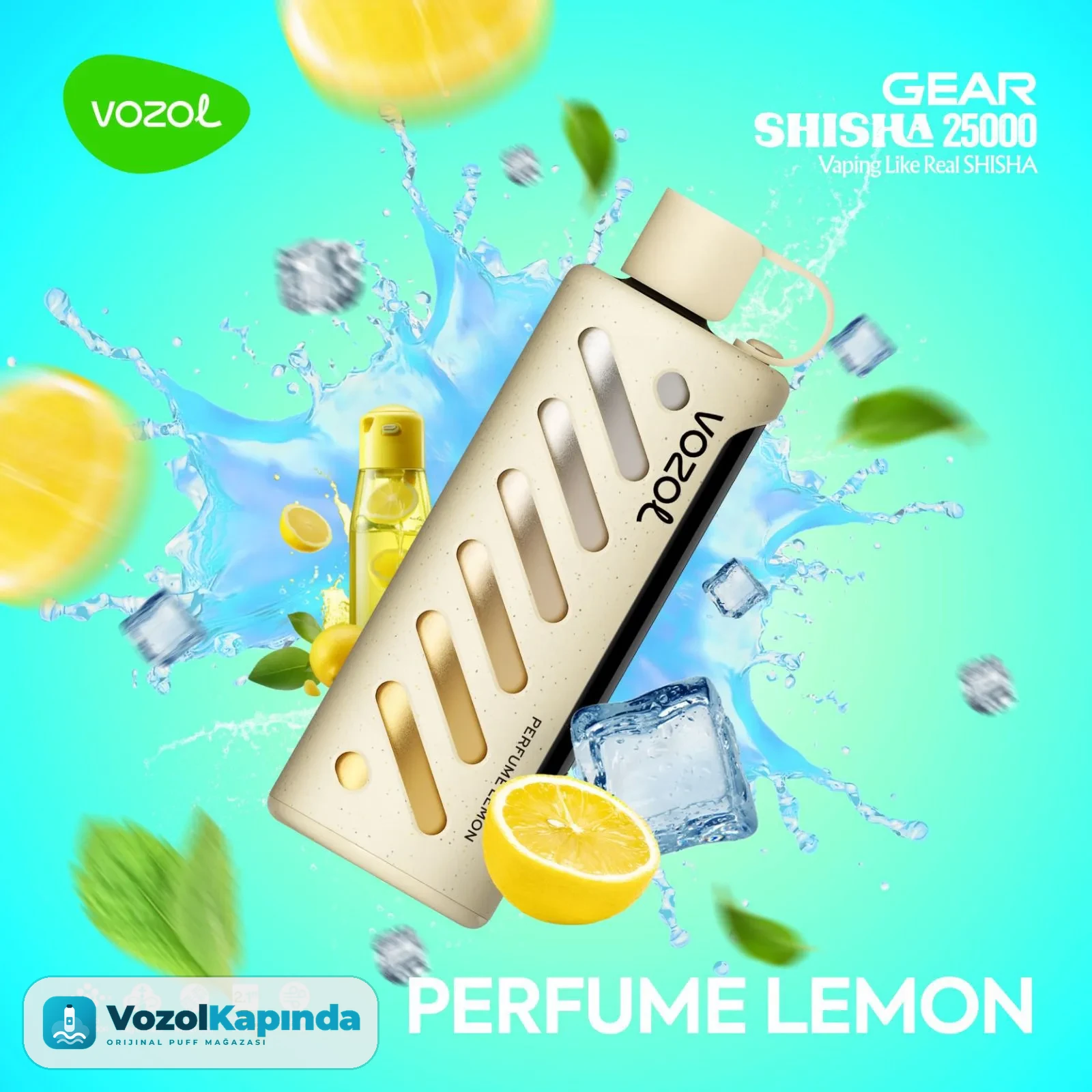 Vozol Gear Shisha 25000 Perfume Lemon