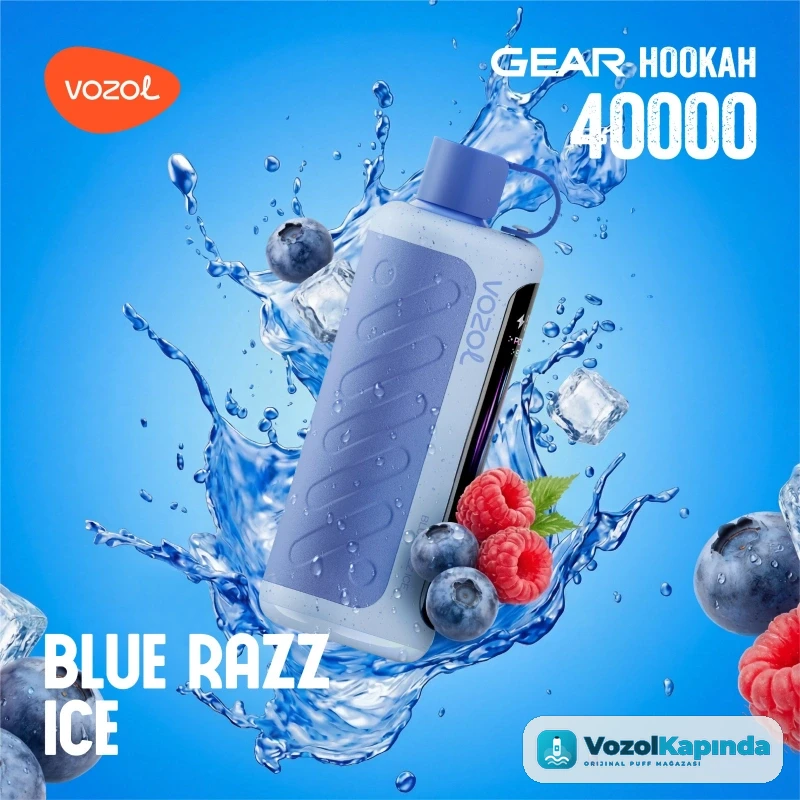 Vozol Hookah 40000 Blue Razz Ice