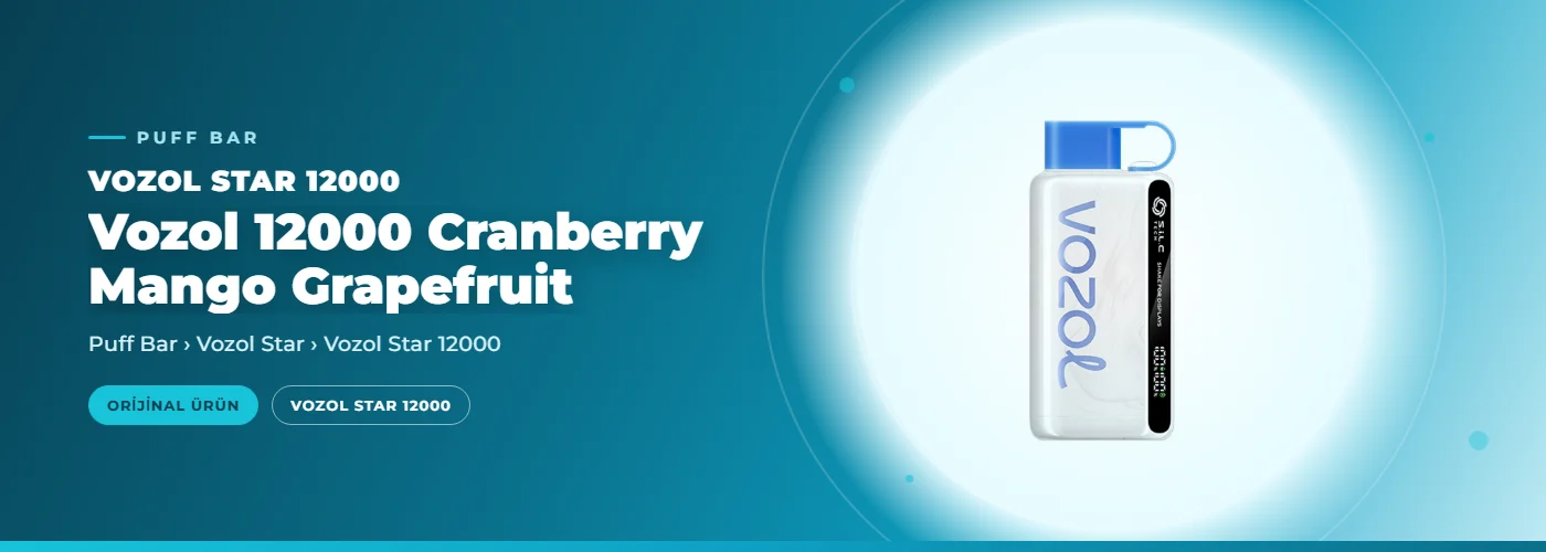 Vozol 12000 Cranberry Mango Grapefruit