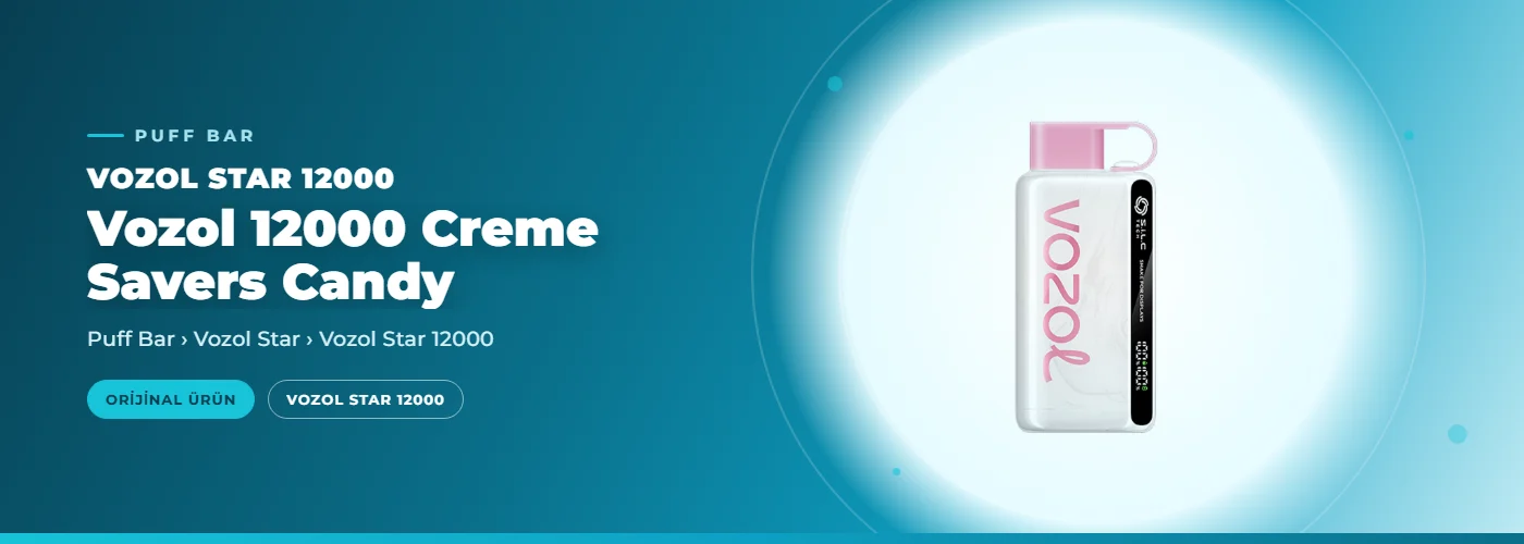 Vozol 12000 Creme Savers Candy