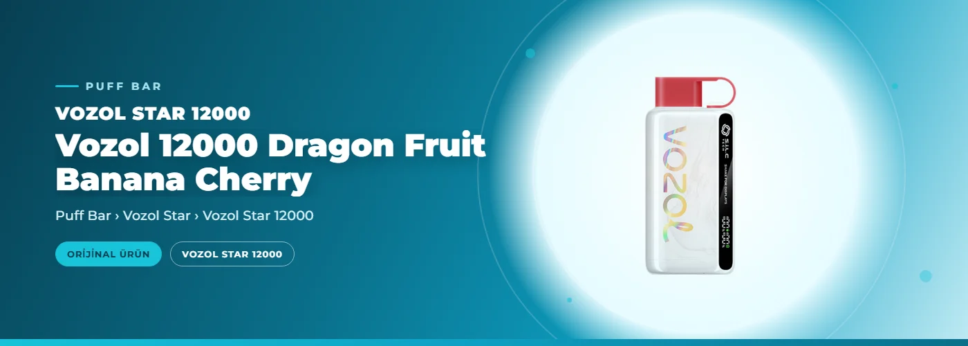 Vozol 12000 Dragon Fruit Banana Cherry