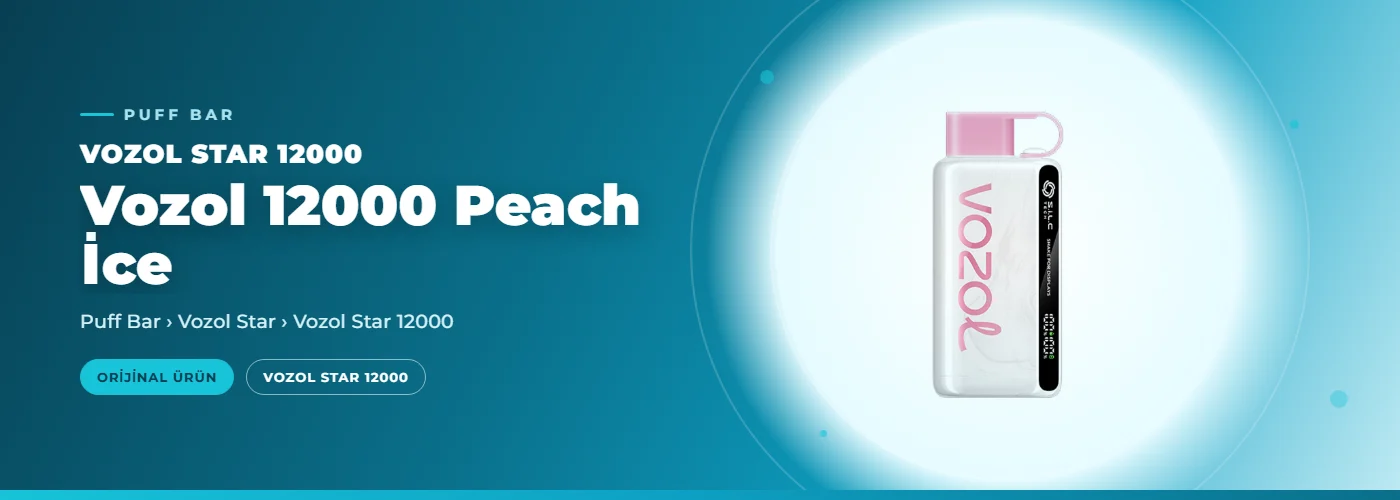 Vozol 12000 Peach İce