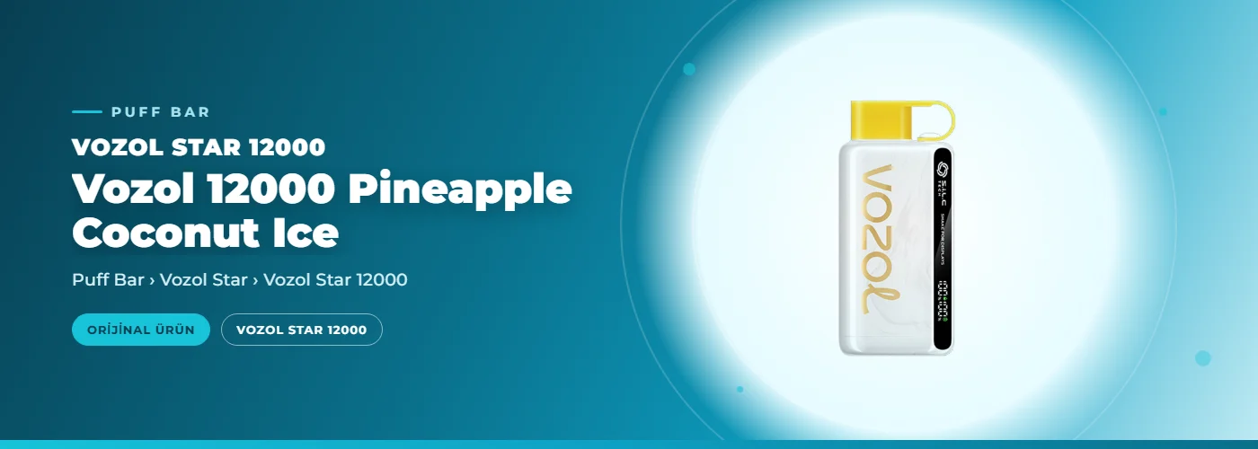 Vozol 12000 Pineapple Coconut Ice