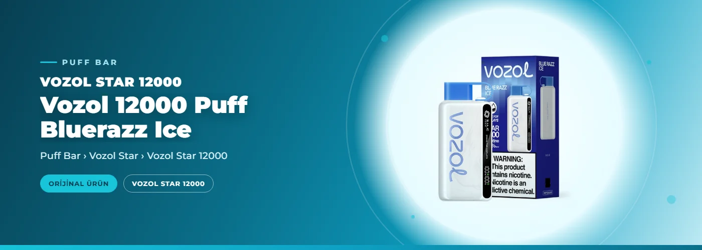 Vozol 12000 Puff Bluerazz Ice