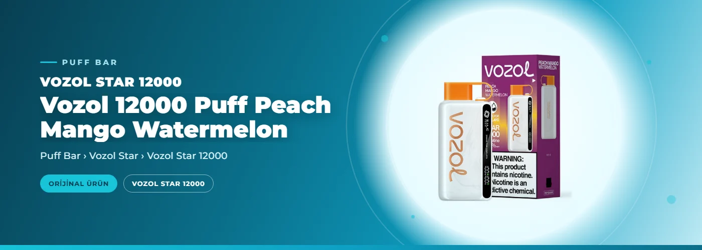 Vozol 12000 Puff Peach Mango Watermelon