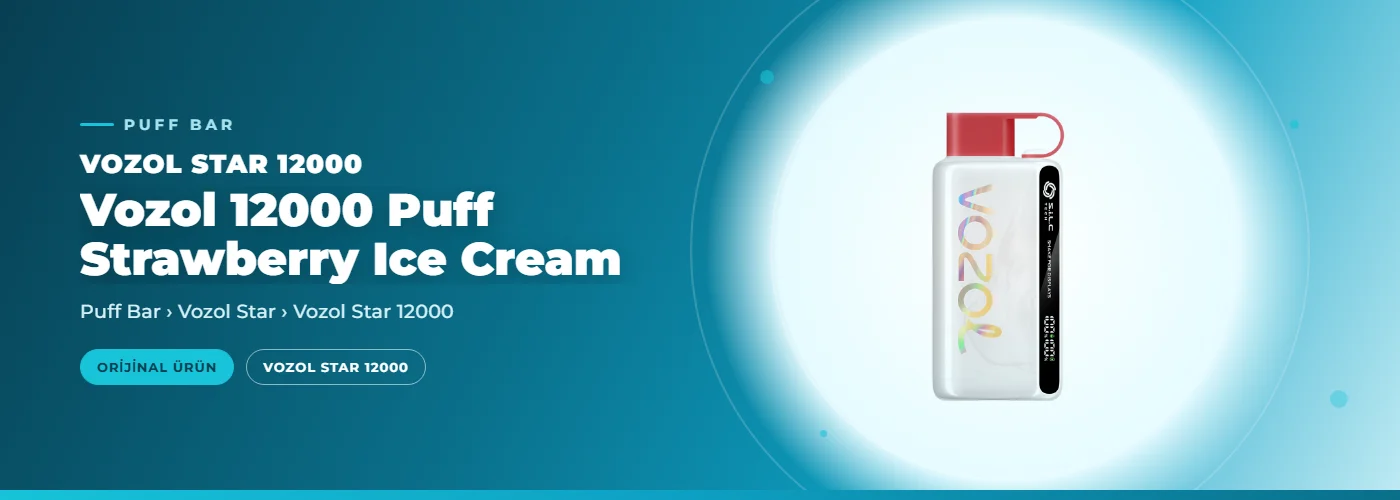 Vozol 12000 Puff Strawberry Ice Cream