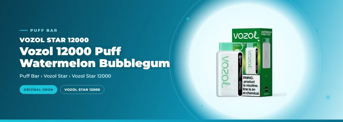 Vozol 12000 Puff Watermelon Bubblegum