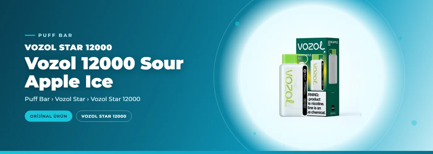 Vozol 12000 Sour Apple Ice
