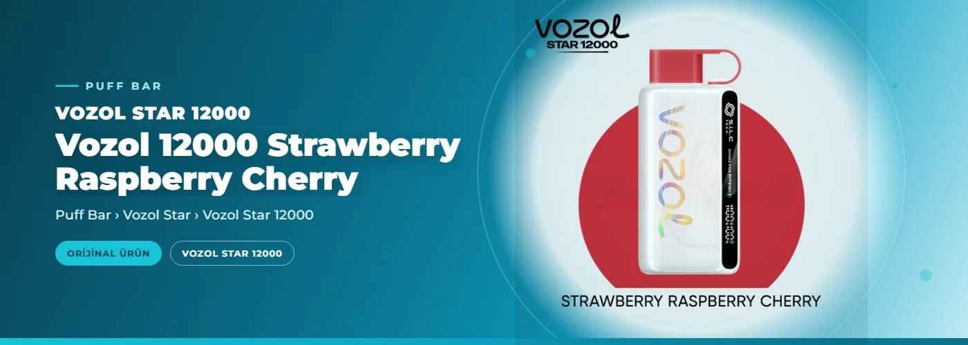 Vozol 12000 Strawberry Raspberry Cherry