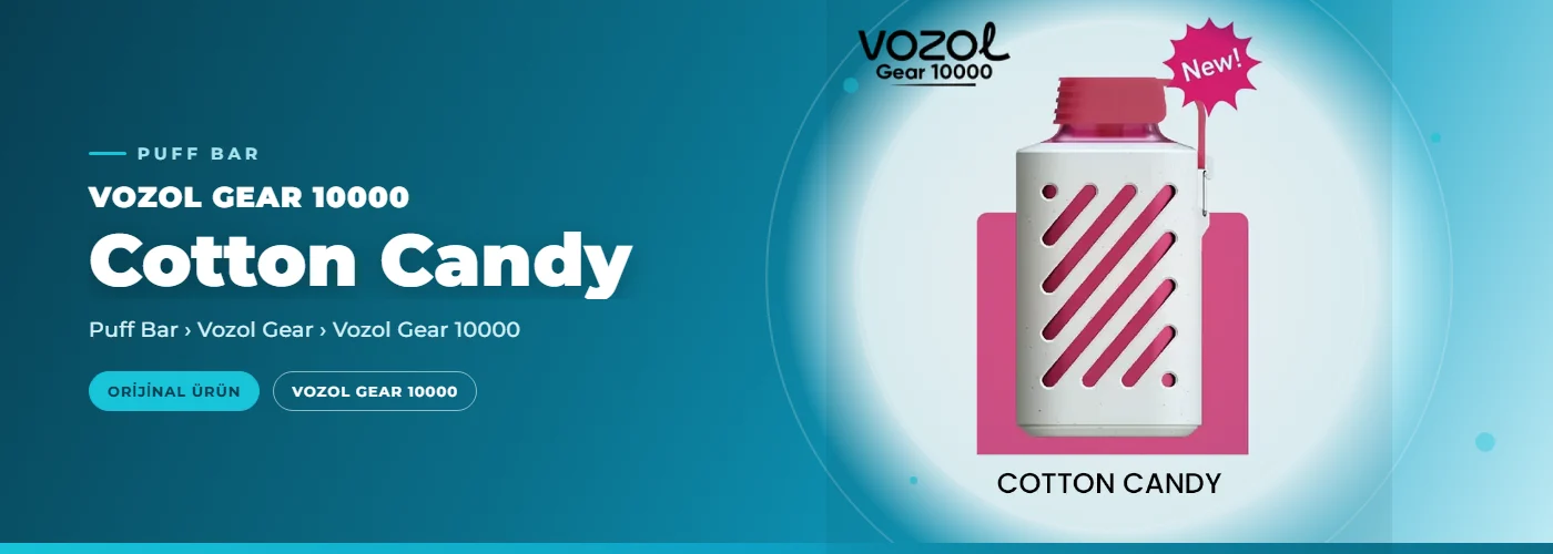 Vozol Gear 10000 Cotton Candy