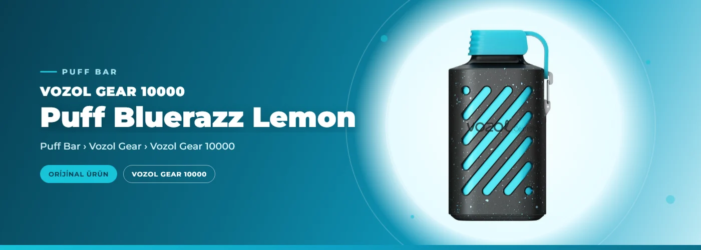Vozol Gear 10000 Puff Bluerazz Lemon