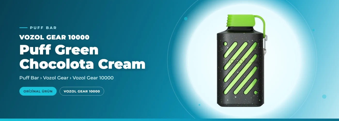 Vozol Gear 10000 Puff Green Chocolota Cream