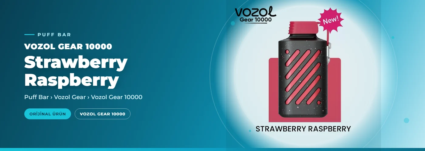 Vozol Gear 10000 Strawberry Raspberry