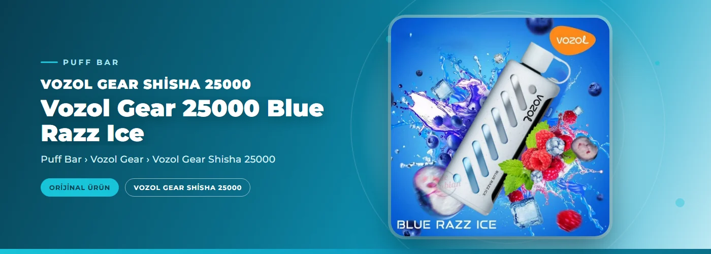 Vozol Gear 25000 Blue Razz Ice