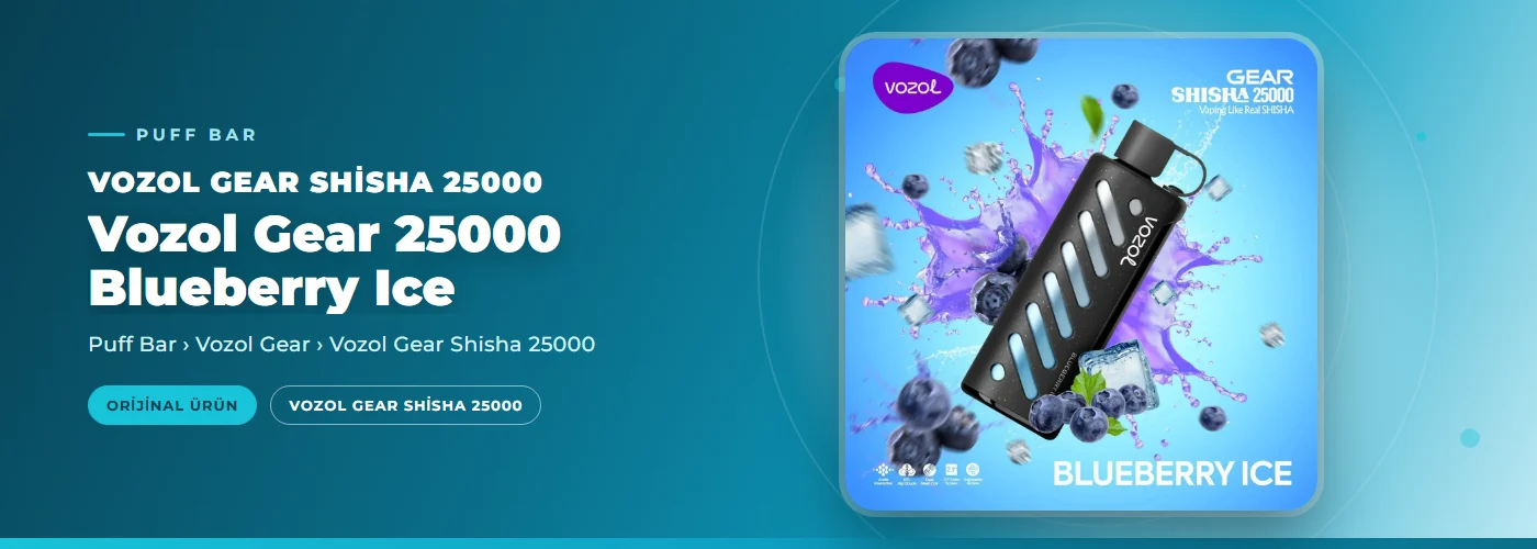 Vozol Gear 25000 Blueberry Ice