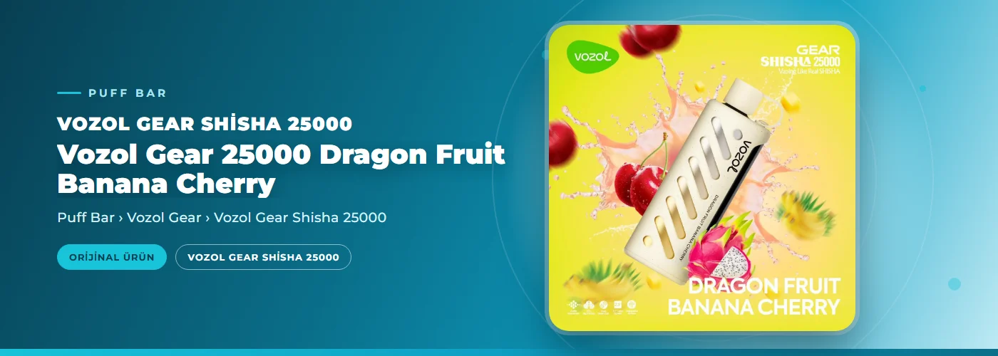 Vozol Gear 25000 Dragon Fruit Banana Cherry