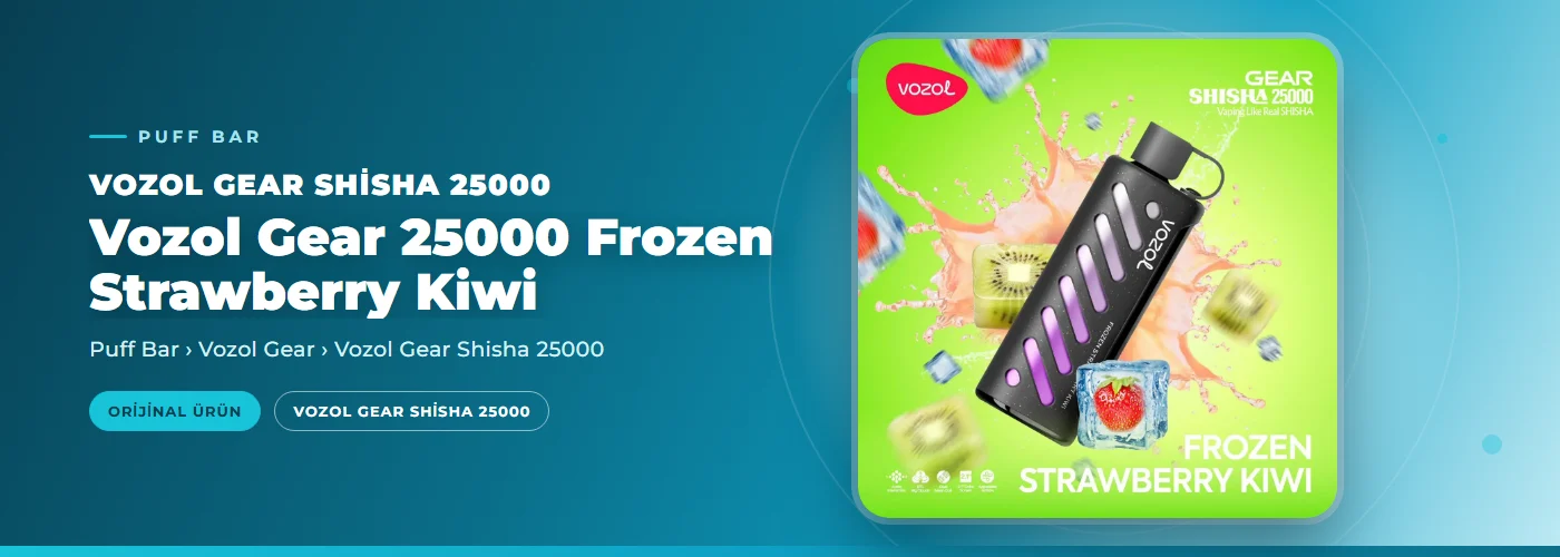 Vozol Gear 25000 Frozen Strawberry Kiwi