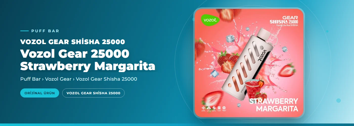 Vozol Gear 25000 Strawberry Margarita