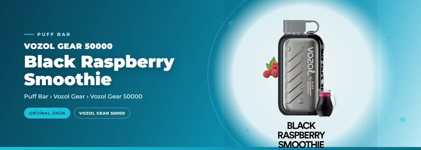 Vozol Gear 50000 Black Raspberry Smoothie