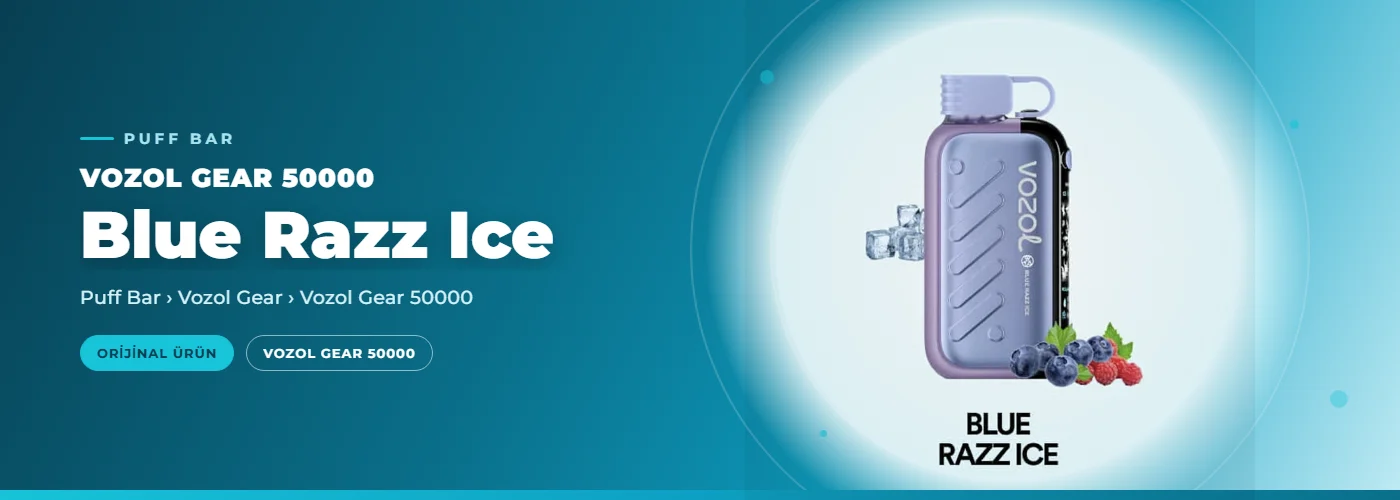 Vozol Gear 50000 Blue Razz Ice