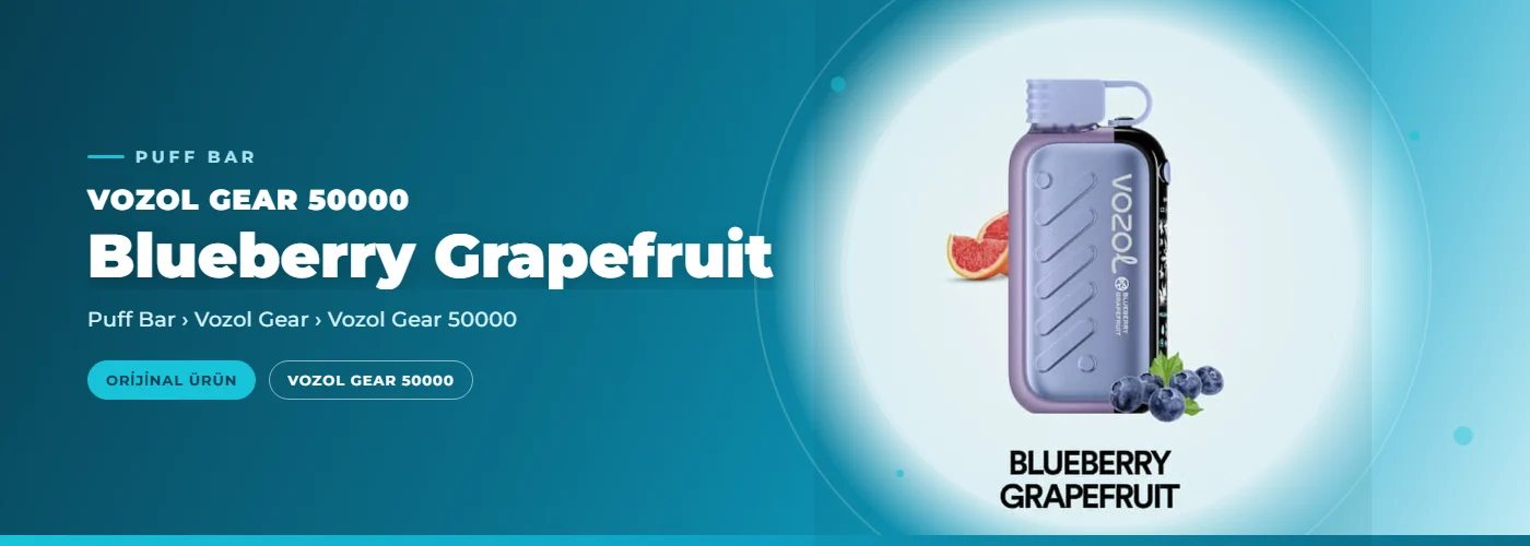 Vozol Gear 50000 Blueberry Grapefruit