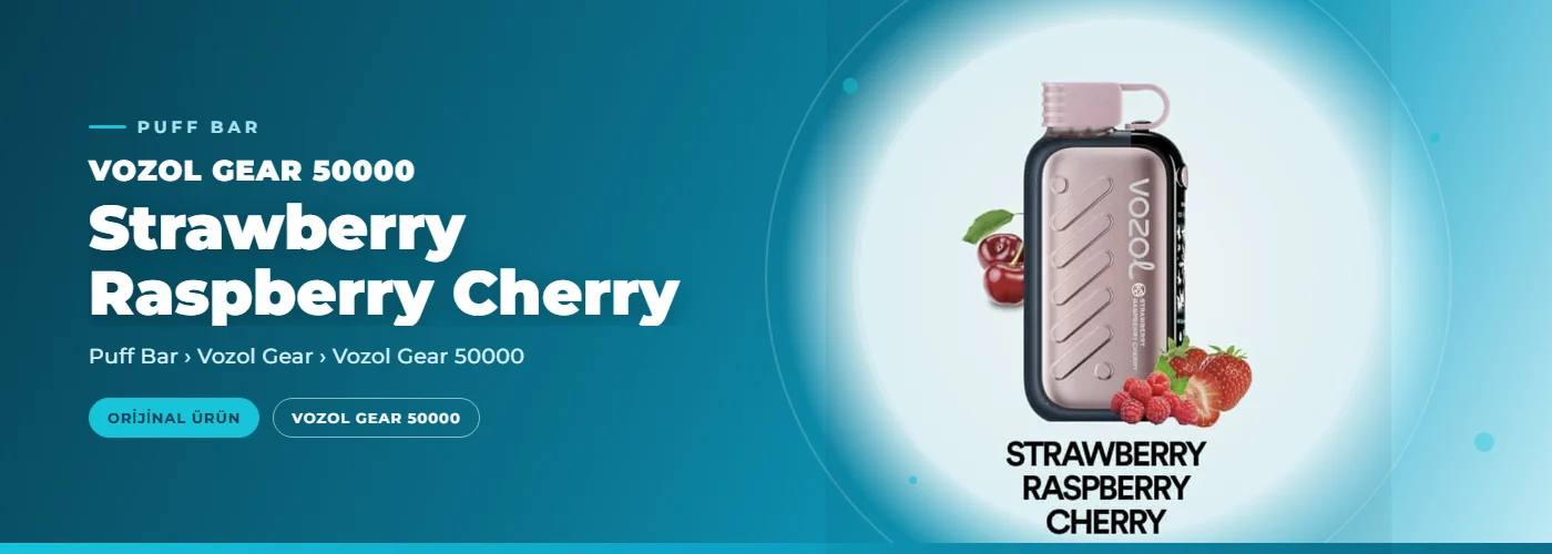 Vozol Gear 50000 Strawberry Raspberry Cherry