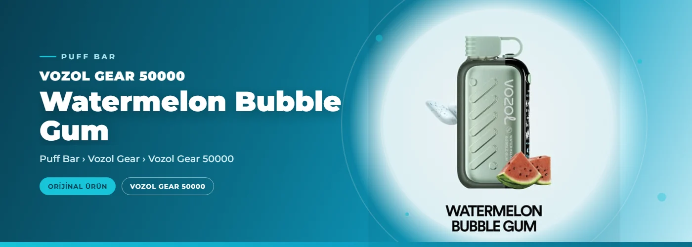 Vozol Gear 50000 Watermelon Bubble Gum