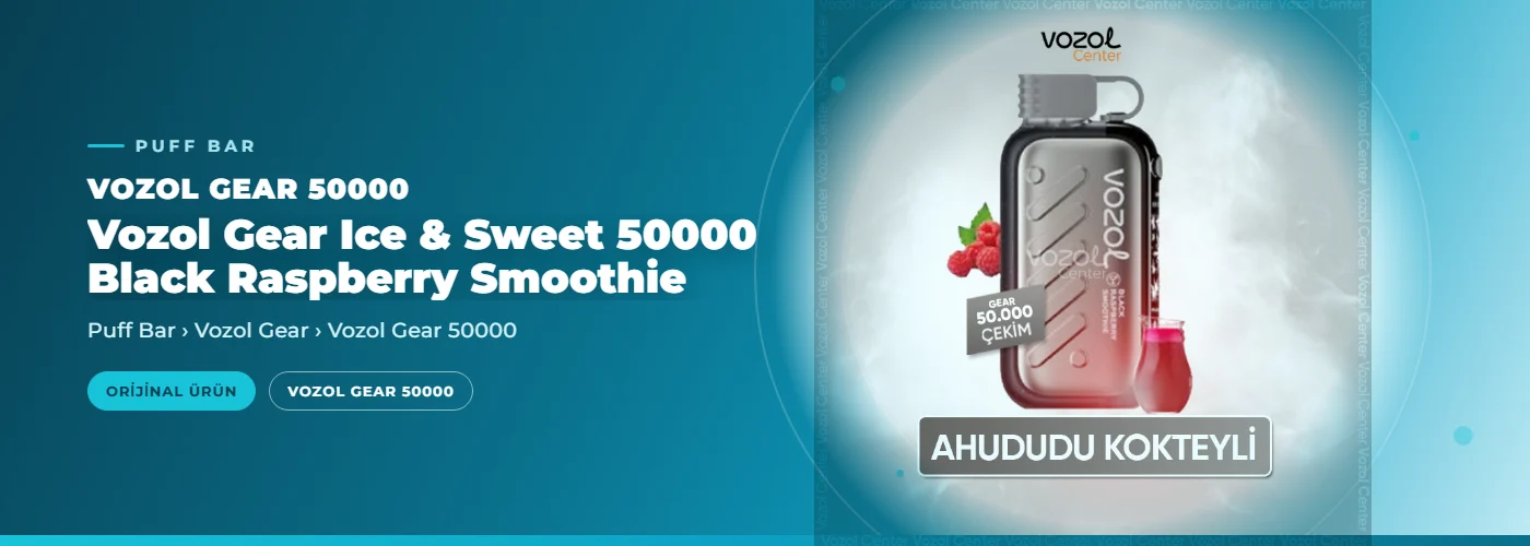 Vozol Gear Ice & Sweet 50000 Black Raspberry Smoothie