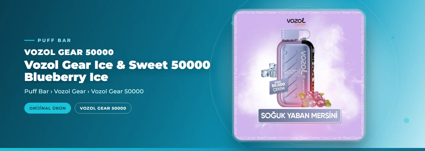 Vozol Gear Ice & Sweet 50000 Blueberry Ice