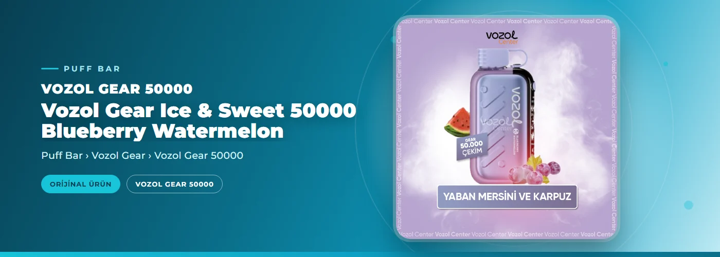 Vozol Gear Ice & Sweet 50000 Blueberry Watermelon