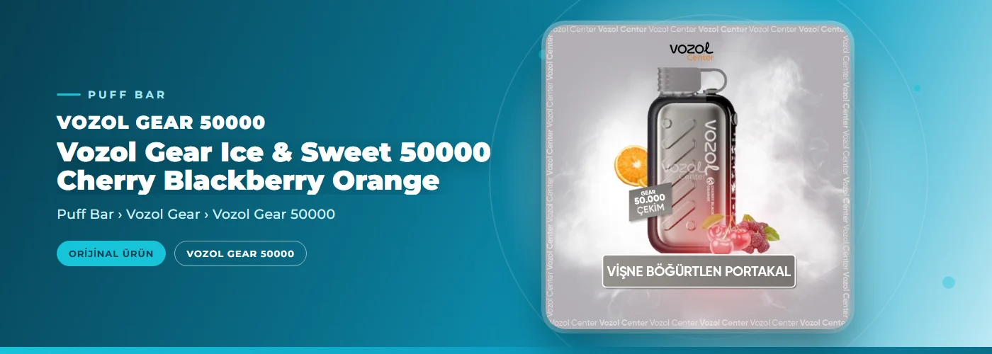 Vozol Gear Ice & Sweet 50000 Cherry Blackberry Orange