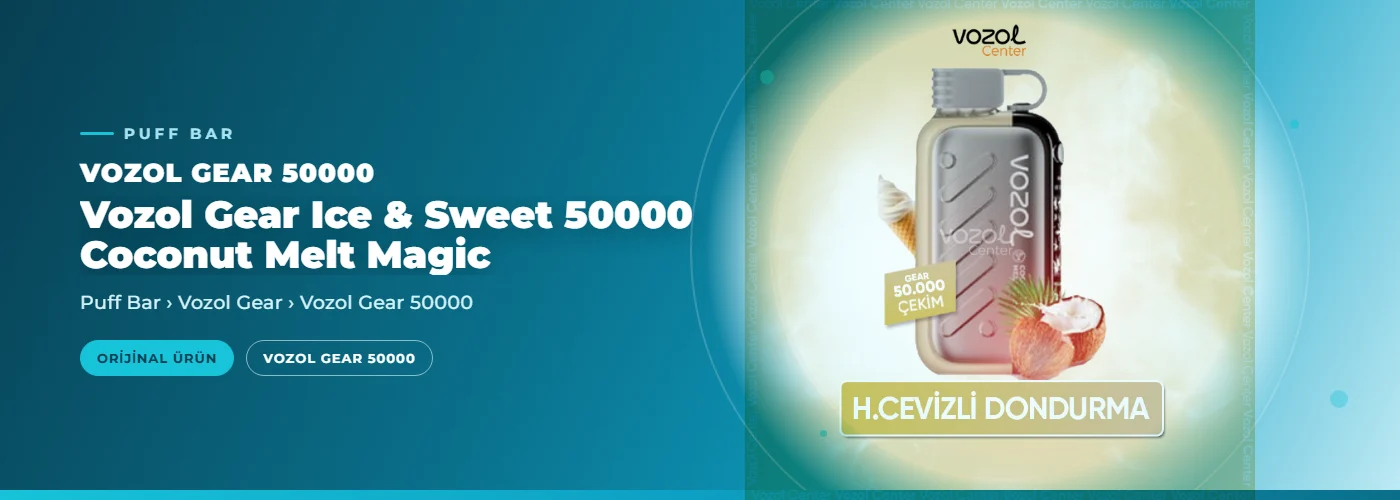 Vozol Gear Ice & Sweet 50000 Coconut Melt Magic