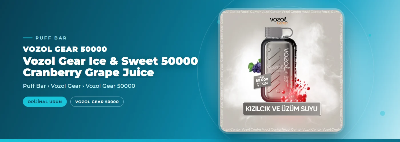 Vozol Gear Ice & Sweet 50000 Cranberry Grape Juice