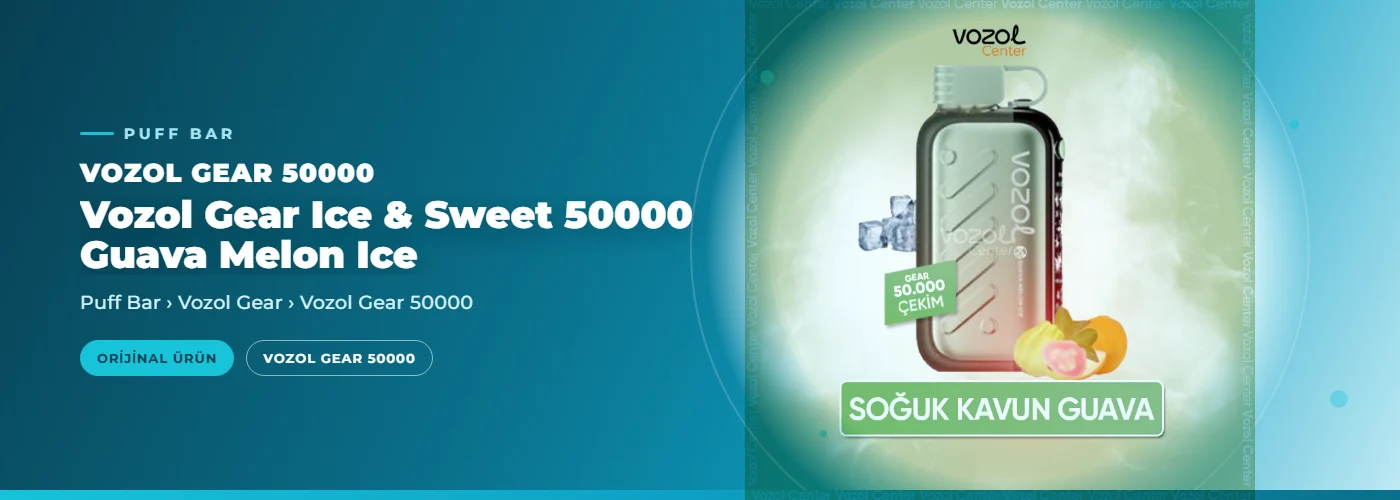 Vozol Gear Ice & Sweet 50000 Guava Melon Ice