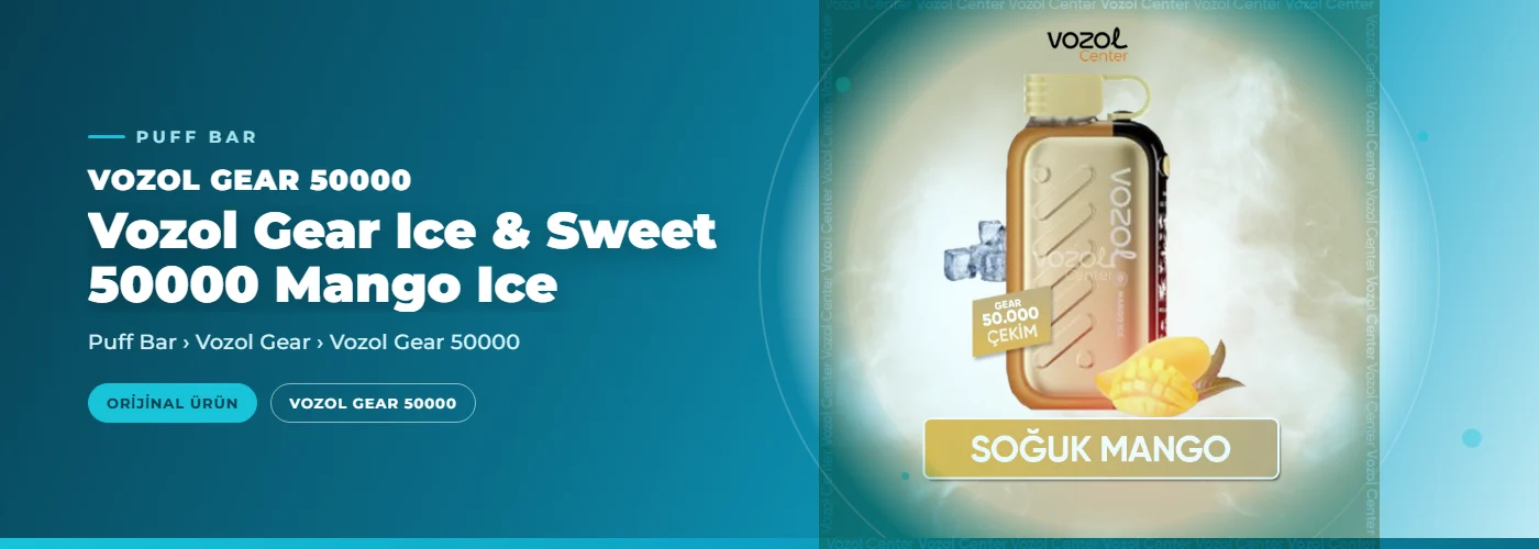 Vozol Gear Ice & Sweet 50000 Mango Ice