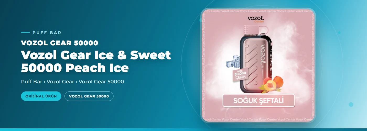 Vozol Gear Ice & Sweet 50000 Peach Ice