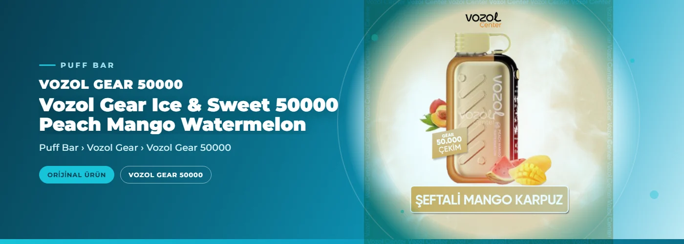 Vozol Gear Ice & Sweet 50000 Peach Mango Watermelon
