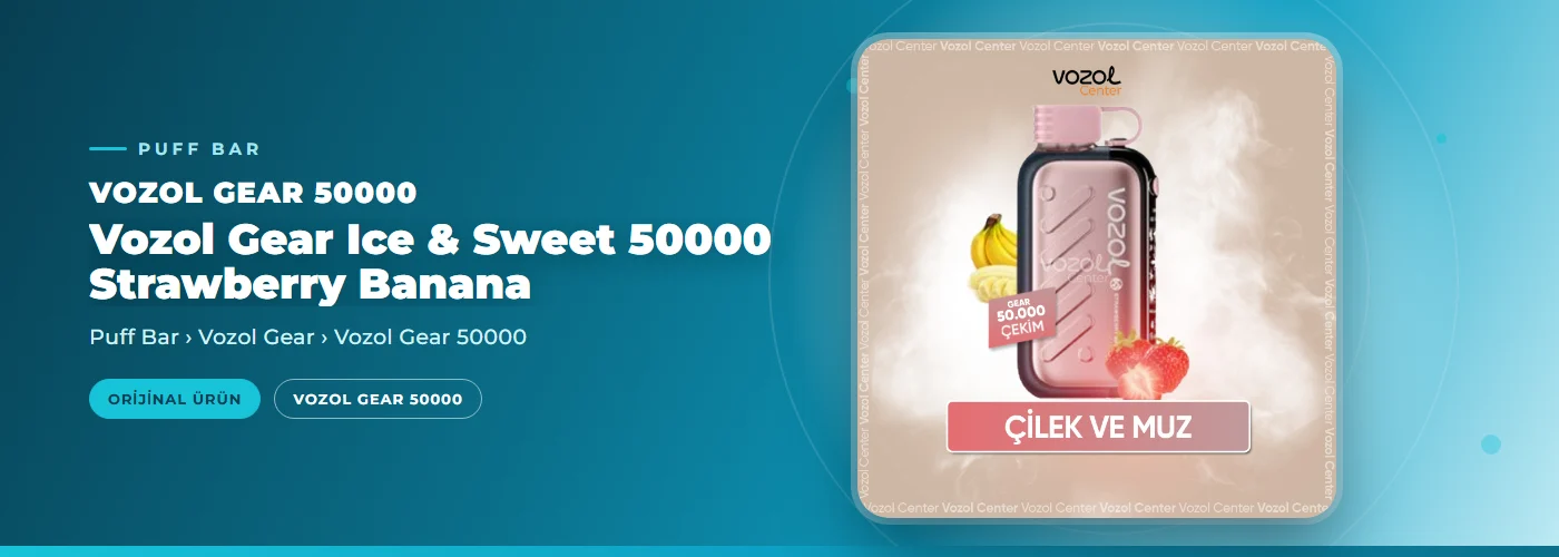 Vozol Gear Ice & Sweet 50000 Strawberry Banana