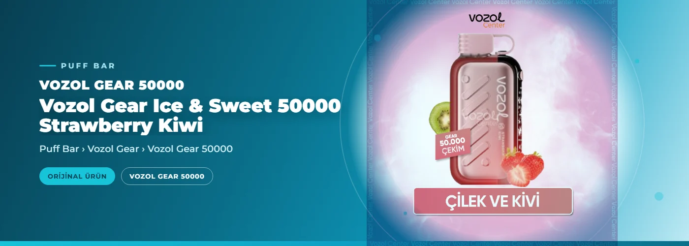 Vozol Gear Ice & Sweet 50000 Strawberry Kiwi