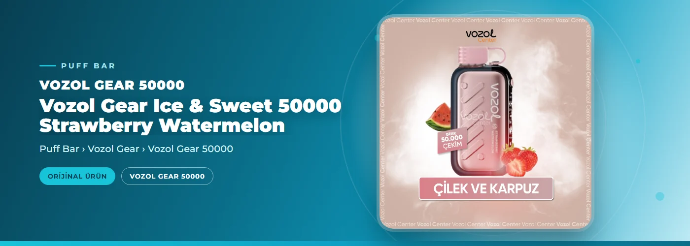 Vozol Gear Ice & Sweet 50000 Strawberry Watermelon